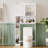 Over-Toilet Storage Cabinet with Adjustable Shelf and Open Shelves