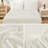 Andency Super King Plus Comforter Set Ivory - 7 Pieces Bed in a Bag Oversized King Bedding Sets, Boho Tufted Lightweight Fluffy Bed Set with Comforter, Sheets, Pillowcases & Shams-124621813-124621824