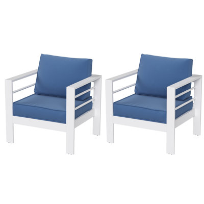 Outdoor Armchair with Cushions（set of 2）