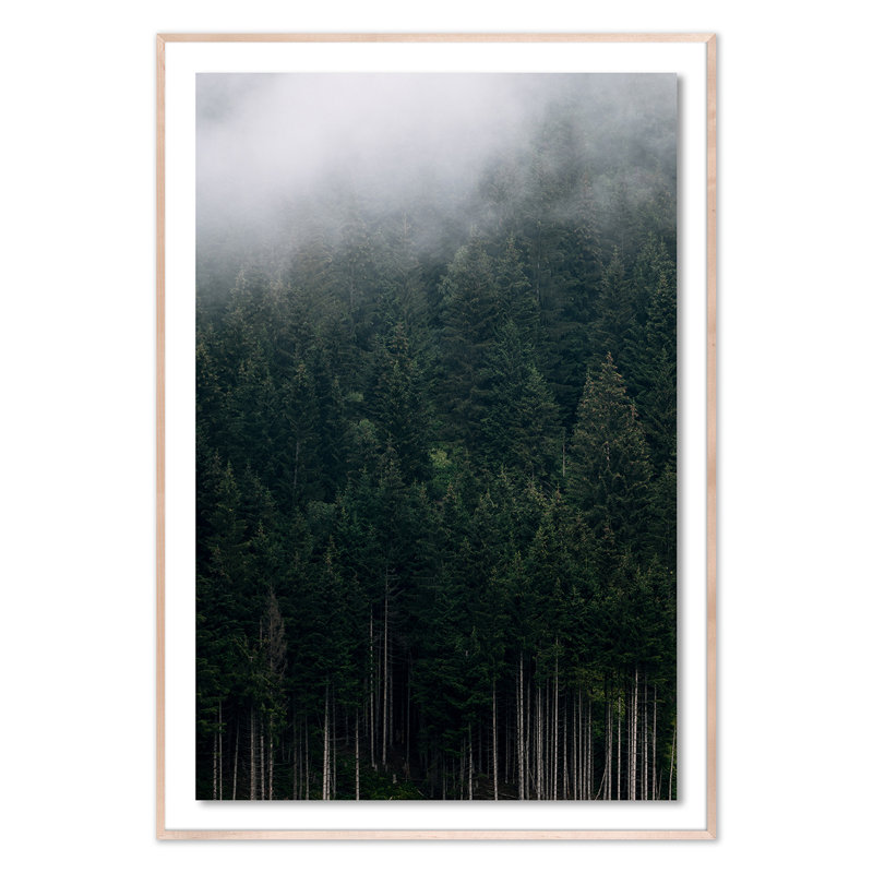 Rolling In 1 Print by Michael Schauer, 72" H x 50" W x 2.5" D, Natural