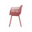 Poppy Chair For Outdoor Dining: , , Red Polypropylene, 23.14 In.D X 21.34 In.W 32.31 In.H, Modern Look Seating : Minimalist Design-1267515086
