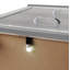 Table de chevet à deux tiroirs avec lumières DEL
