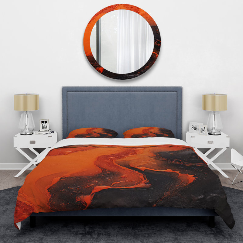 Ensemble de housse de couette Volachic Tachisme Fusion 1 - Tachisme, Housse de couette pour très grand lit et 2 très 