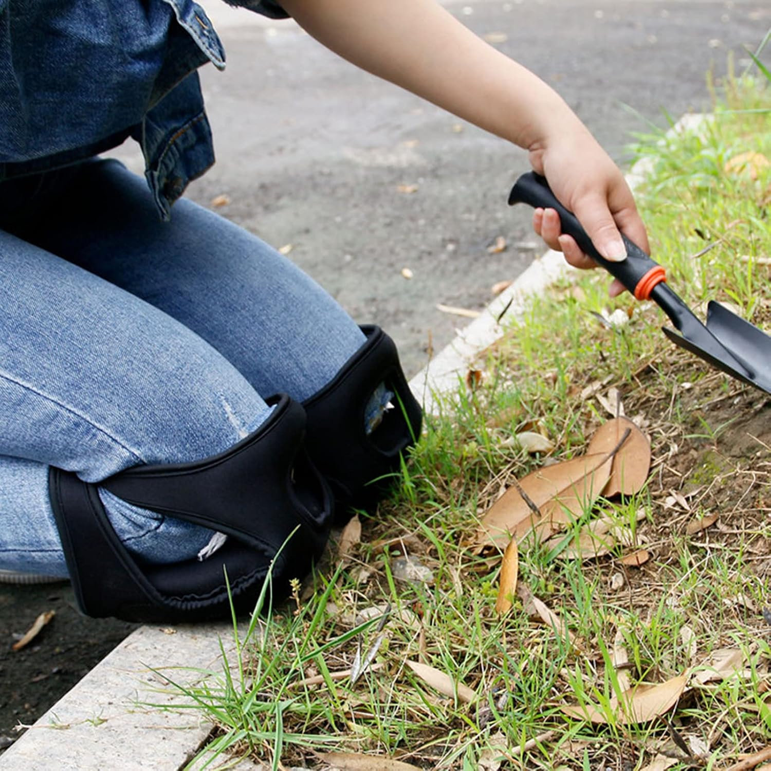 The Roofing Mat Gardening Knee Pads, Adjustable Garden Kneeler Water Resistant Neoprene Thick Kneeling Pad For Yard Gardening House Cleaning Work Purple Waterproof Knee Cover