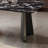 63"Modern Black Marble Dining Table, Rectangular Stone Tabletop with Sculptural Pedestal Base, Luxury Contemporary Dining Table for 4-6, Living& Dining Room