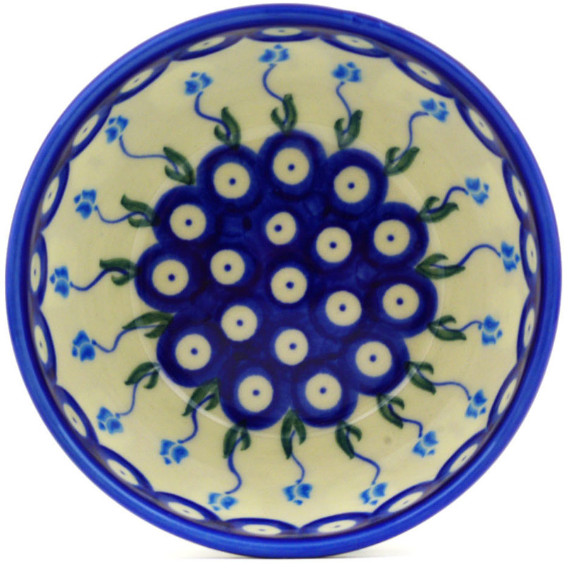 Floral Peacock Stoneware Rice Bowl