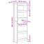 Steel Book Cabinet Bookcase-750201093-750201097