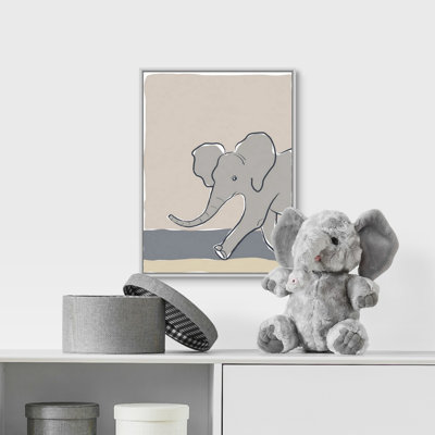 Paradis Pastel Zoo III Print on Canvas