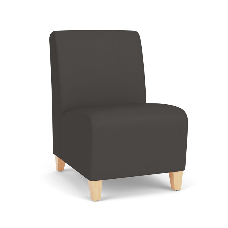 Chaise d'invité sans accoudoirs Siena, Natural, Gris anthracite Patriot Plus