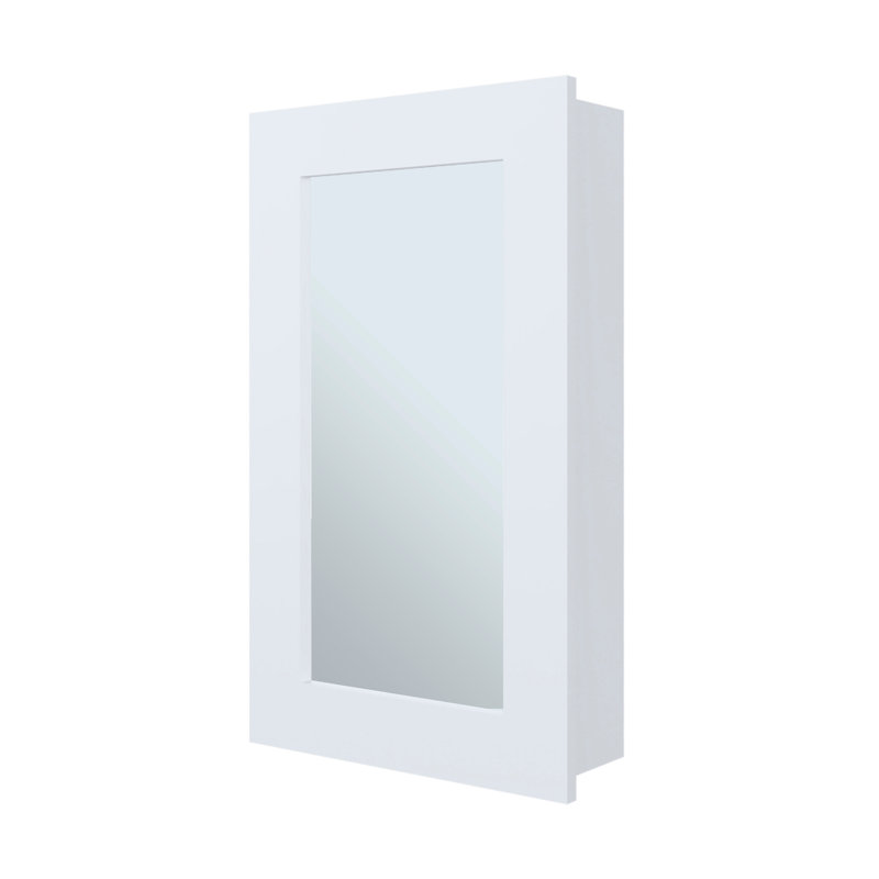 Pharmacie avec miroir inclus Parks, blanc, Blanc
