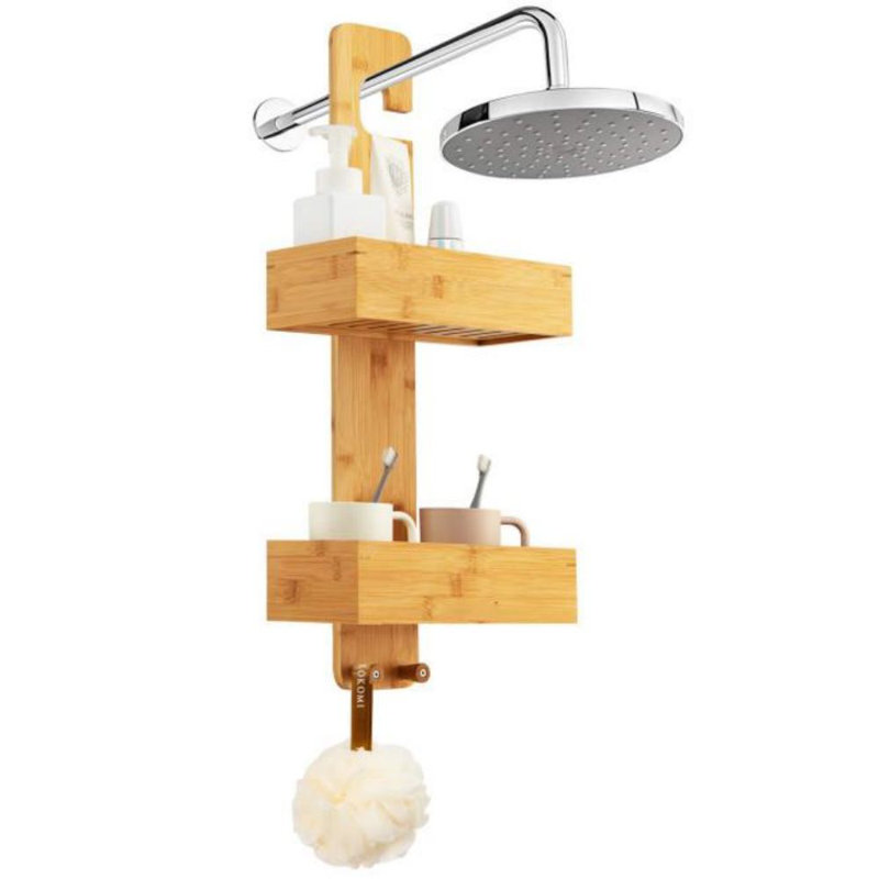 Nylia Bamboo Shower Caddy