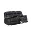 Causeuse inclinable avec accoudoirs coussinés de 69,5 po de large Rushmere