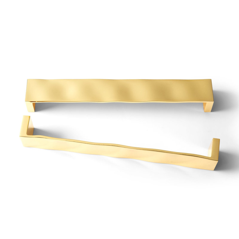 Ripple Hardware 12" Center to Center Bar Pull, Gold