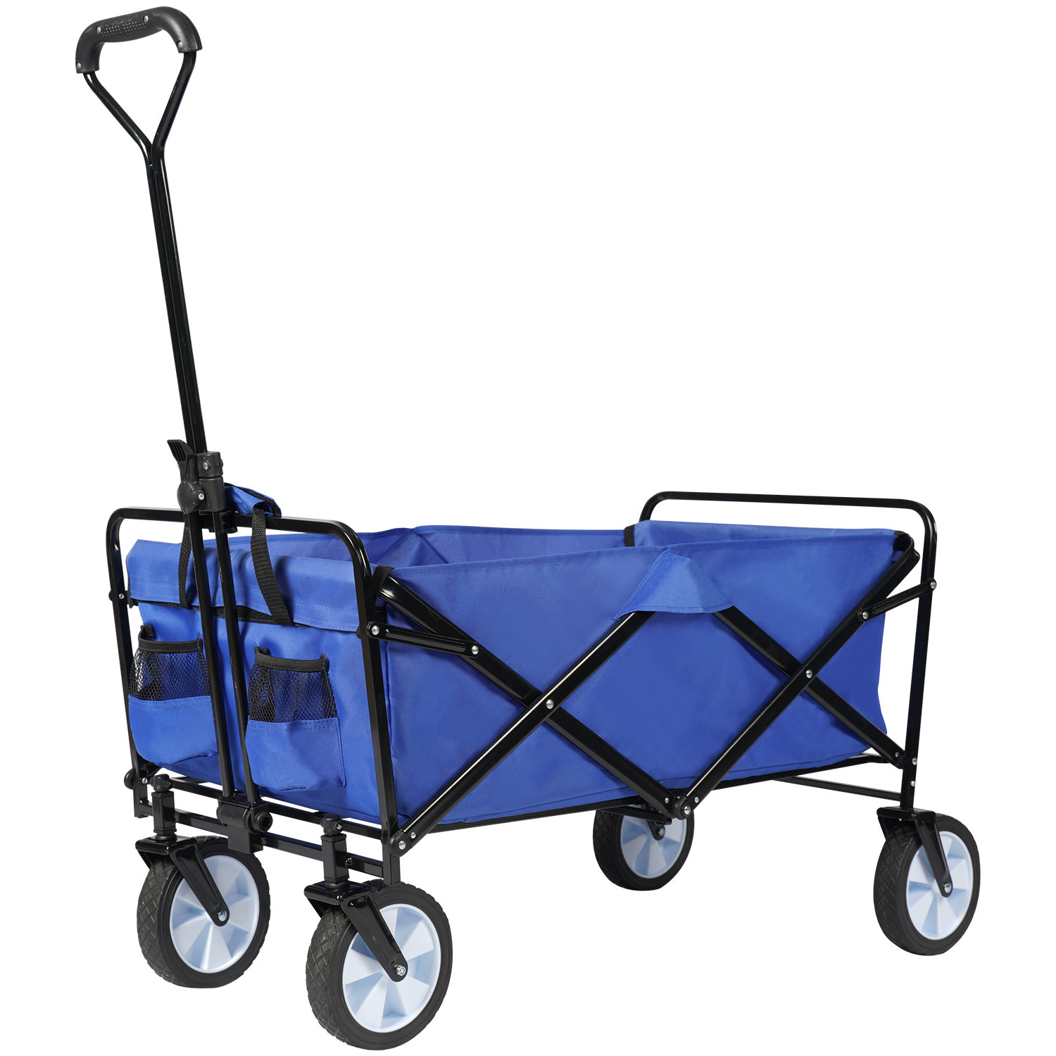 Homy Grigio Portable Collapsible Utility Wagon Cart With All Terrain