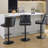 Swivel Adjustable Height Bar Stool with Backs & Wide Seat Cushion (Set of 3)-907097221-907097223