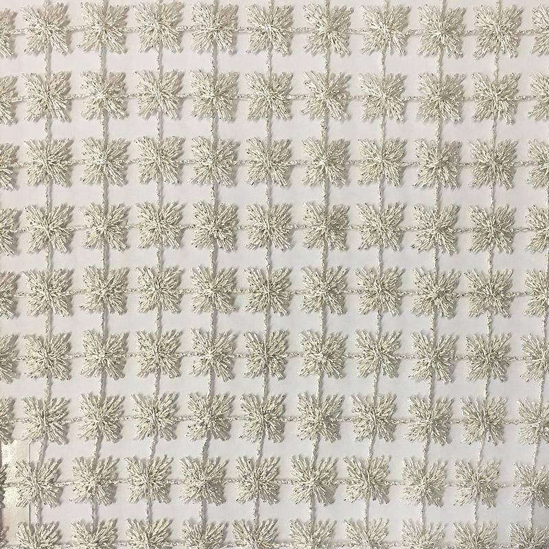 Floral Sheer | Clover Fabric_CLOVER, Ivory
