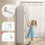 Garde-manger, armoire de rangement 64 po avec tablettes réglables, blanc