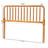 Baxton Studio Finley Turned Bobbin Headboard - Crafted Wood Panel with Decorative Spindle Design for Cottage Farmhouse Bedroom, King, Oak Brown-129907991