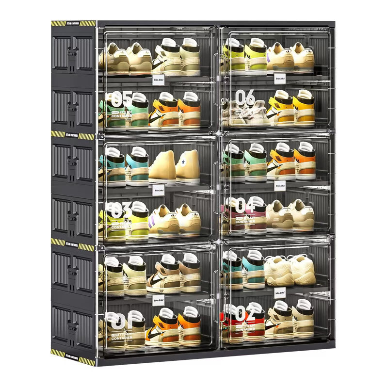 Range-chaussures pliable à 6 niveaux pour vestibule