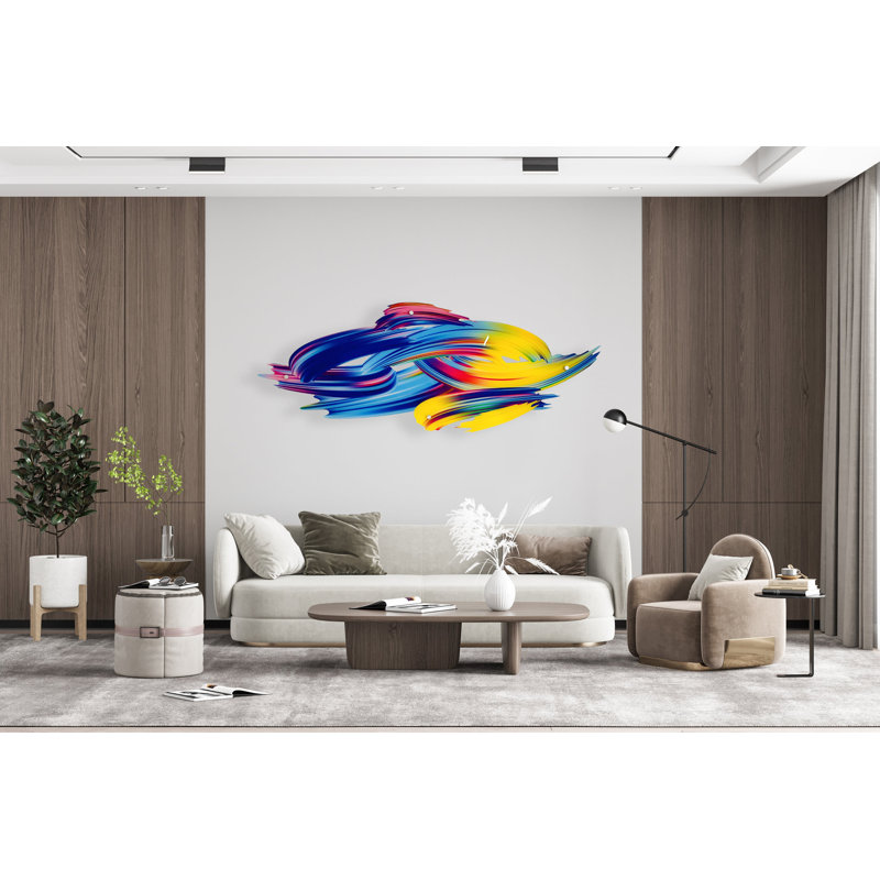 Décoration murale brosse, H 80 po x l 32 po x P 1,25 po