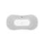 Baignoire de trempage autoportante en acrylique 68 "avec drain et plateau en bambou 68" Streamline-62783313
