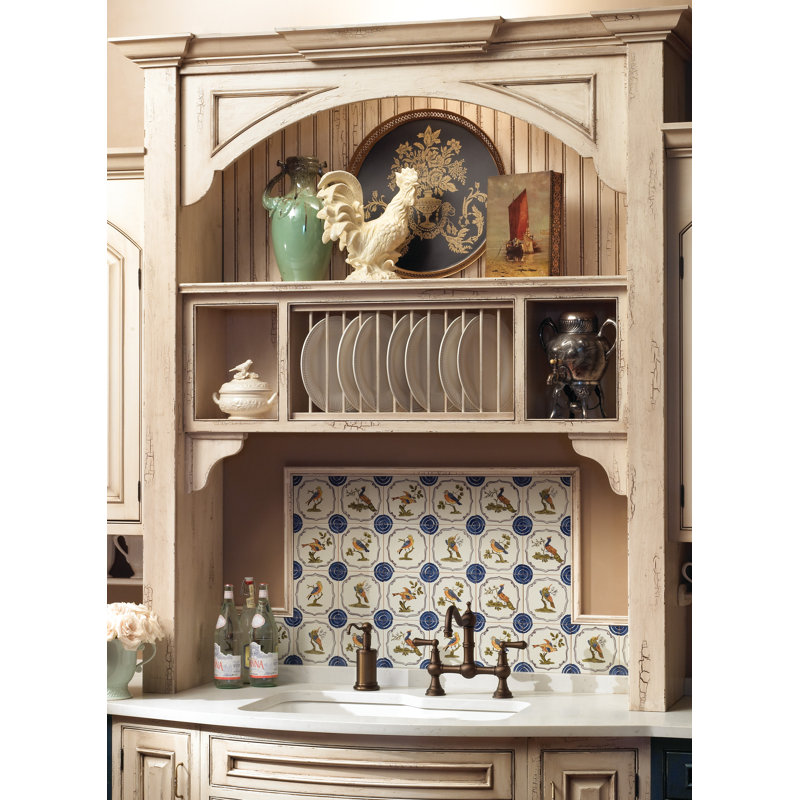 Edwardian™ Double-Handle Provence Bridge Kitchen Faucet with Lever Handle, Polished Nickel, Lever