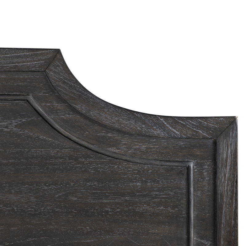 Alexandra Bed - Dark, King, Cerused Forest Black/Stained Gold