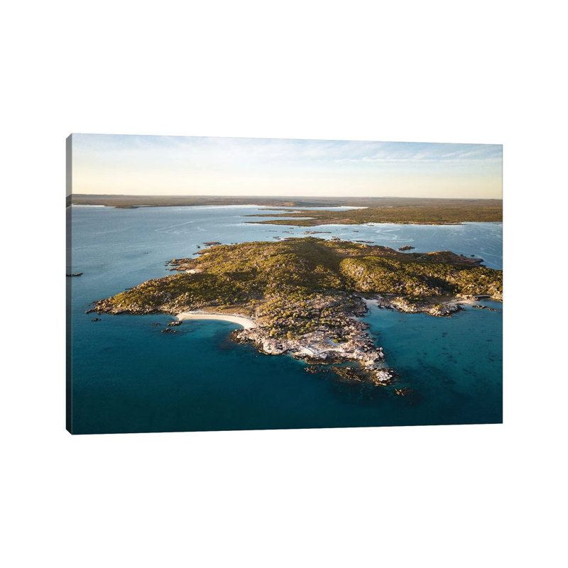 Jar Island Secluded Kimberley Aerial by James Vodicka - Wrapped Canvas Gallery-Wrapped Canvas Giclée, 20.32cm H x 30.48cm W
