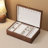 Black Walnut Wooden 2 Layer Jewelry Box