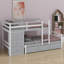 Loft Bunk Bed With Drawers And Ladder-1791624823