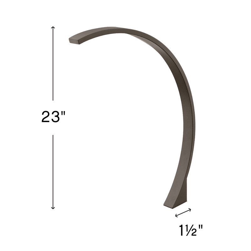 Arc Path Low Voltage Metal Pathway Light, Bronze