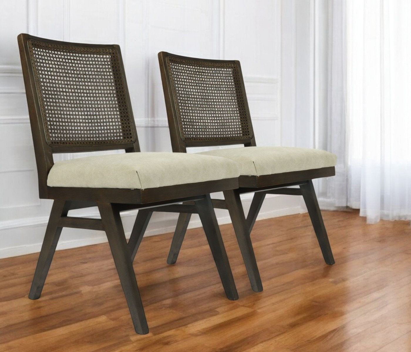 Danvers Wood Dining Side Chair Brown Oak (Set of 2) main image 0
