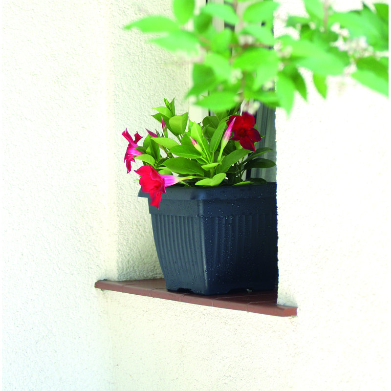 Johnstone Pot Planter, 35cm H x 45cm W x 45cm D, Anthracite