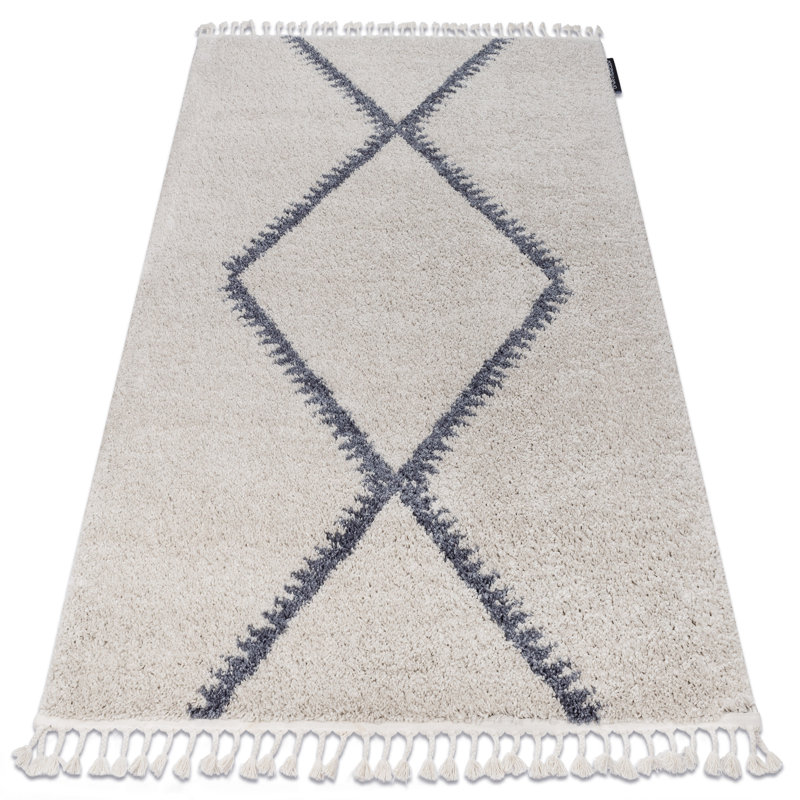 Berber Geometric Area Rug, Rectangle 80 x 150cm
