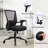 CLATINA Big and Tall Office Chair Heavy Duty Ergonomic Desk Chair 500lbs with Flip-up Arms & Wide Thick Seat Cushion Home Executive Swivel Mesh Chair for Study, Conference, Black