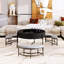 Table basse ronde à plateau relevable avec rangement-114224056