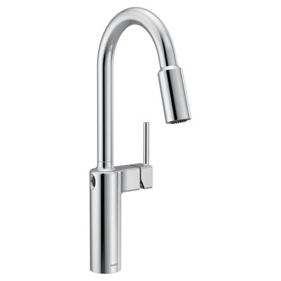 Moen Inara Motionsense Wave One-Handle Touchless Kitchen Faucet With Pulldown Sprayer And Power Clean