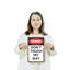 «Don't Touch My Sh-t» (paquet de 2) en plastique 8 po x 12 po