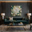 «Botanical Honeysuckle», art mural sur toile beige-254335859