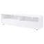 Siena TV Stand Media Console With 2 Drawers, White Gloss Wood 71 Inch