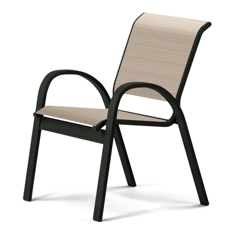 Aruba 1 Outdoor Dining Armchair, Textured Black, Newport