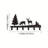 Handcrafted Elk Wall Rack, Cold-rolled Steel, Rust-resistant Coating