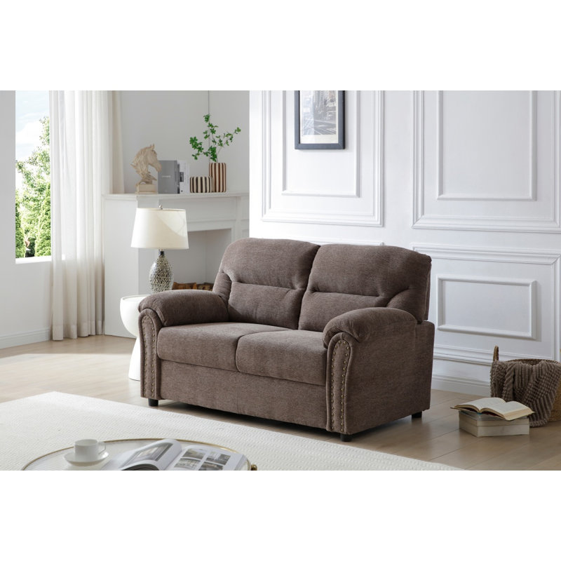Causeuse Hamilton G00553A-L - brun, Brun, 2, H 36,07 po x l 60,07 po x P 34,07 po