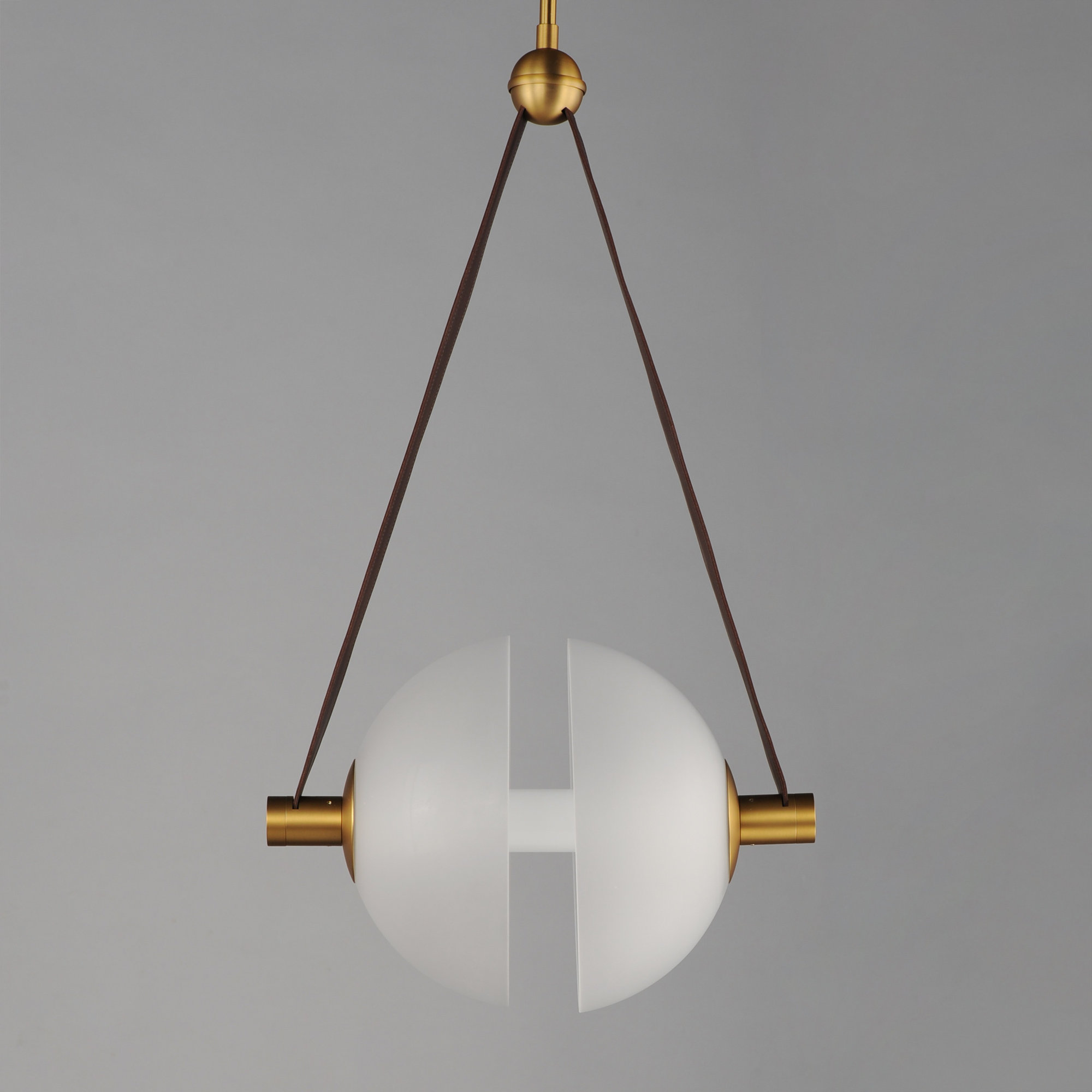 Alessandrina Single Light Frosted Glass Dimmable Pendant, 11.75" H x 17.25" W x 11.75" D