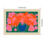 «Galya Pink Flower Bouquet» par Treechild, impression sur bois encadrée-100108183-100108185