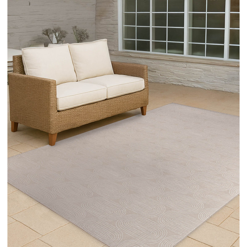 Earthy Embrace Non-Slip Outdoor Rug, Rectangle 8' x 10'