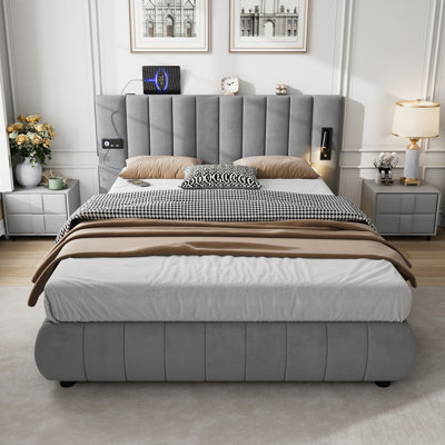 Upholstered Velvet Bed Frame