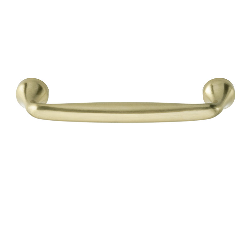 Poignée en laiton satiné 4-1 / 4 po Mason, Laiton satiné, 4.25"