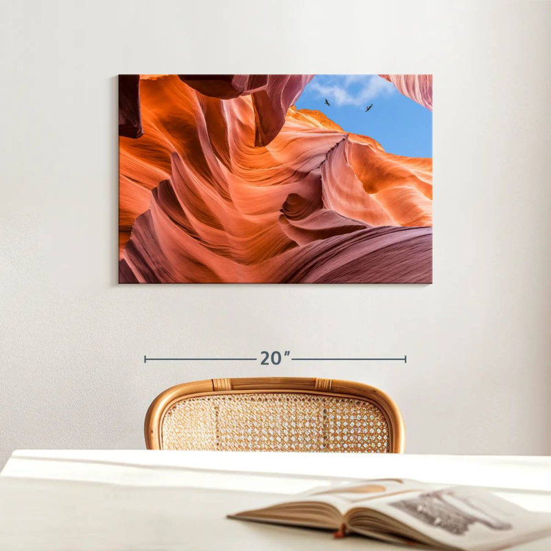 Vue du ciel d'Alvord Antelope Canyon
