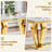 70"Faux Marble Dining Table,Rectangular Kitchen Table With Diamond-Shape Stainless Steel Legs For Kitchen, Living Room-257640908-257640910-257640907